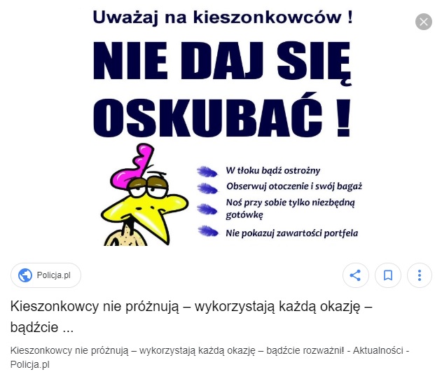 Nie daj się oskubać! Masowe imprezy doskonałą okazją dla kieszonkowców.