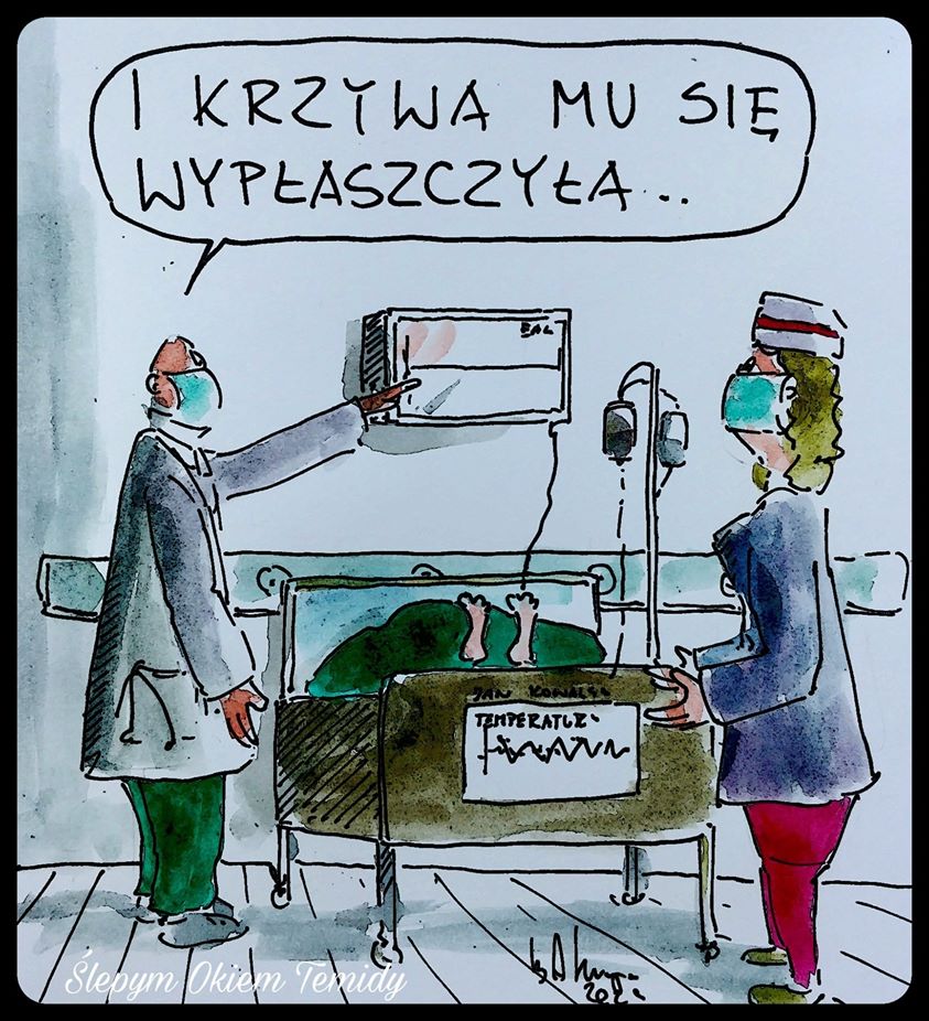 „Wypłaszczenie krzywej” widziane #ŚlepymOkiemTemidy