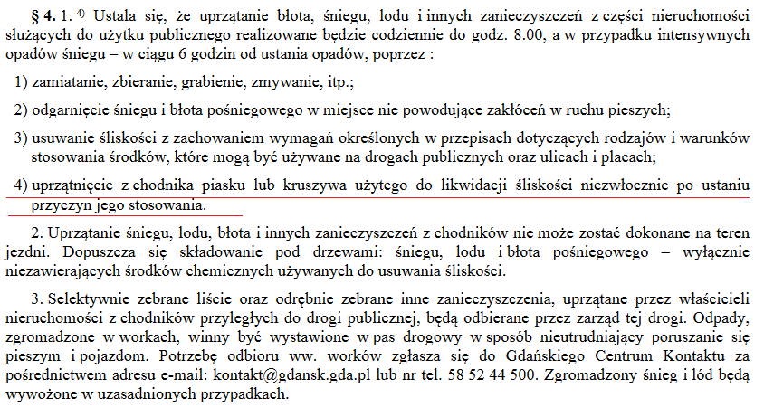 Usuń z chodnika piasek po zimowym utrzymaniu antypoślizgowości